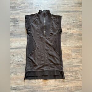 Daily practice by Anthropologie Meru zip-front mini dress